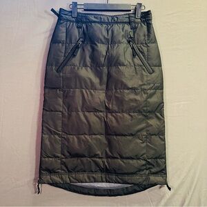 SKHOOP down long skirt, small, made in Sweden